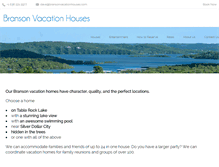 Tablet Screenshot of bransonvacationhouses.com
